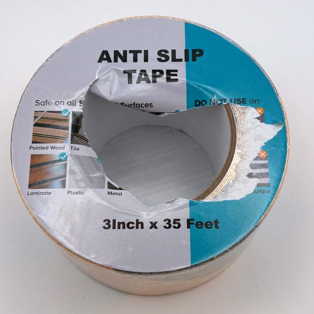 Anti Slip Tape 3 Inch x 35 Feet Yellow Black Hazard Stripe Non Slip Stair Treads
